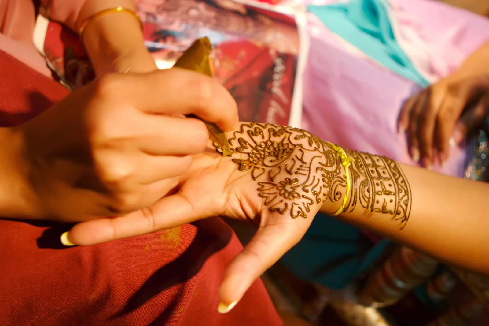 Mehendi ceremony decor at Sinclairs Gangtok