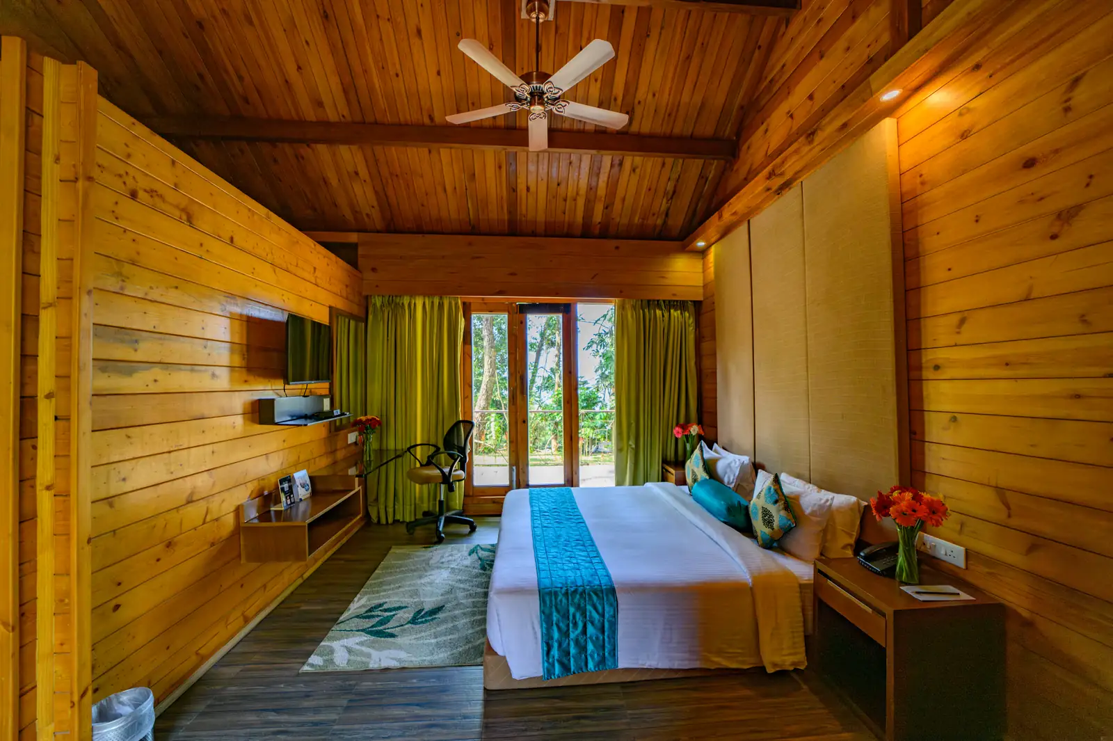 Wooden Cottage Room